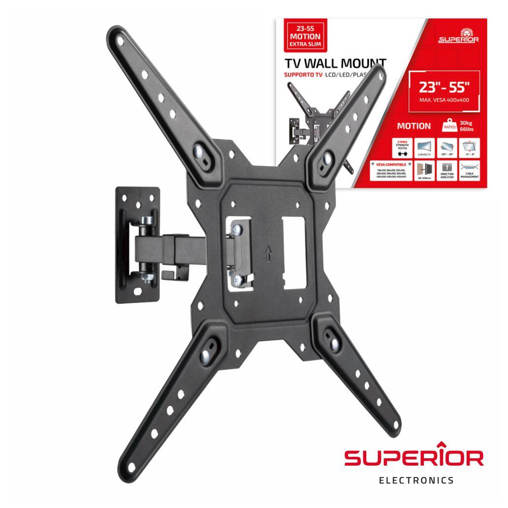 Suporte Lcd/Led/Curvo/Plasma 23/55"  1 Braço Vesa 400/400