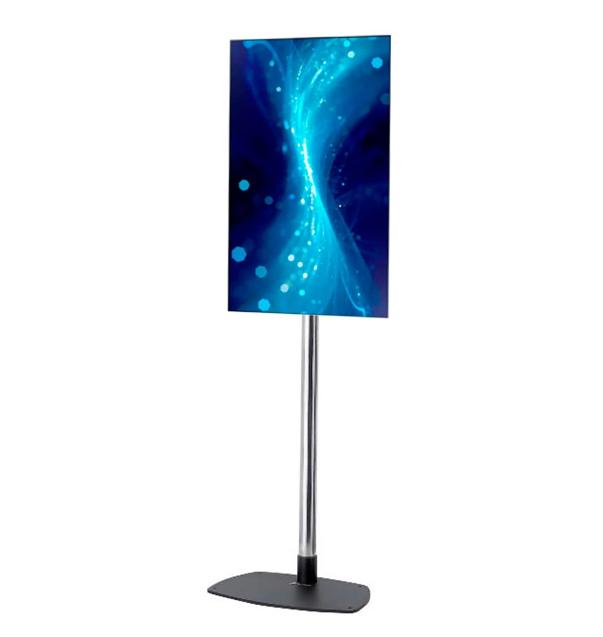 SUPORTE PARA MONITOR VERTICAL DE PISO FIXO ATÉ 43"-55" VESA ATÉ 400X400 - NOVEDUC Equipamento Laboratório e Formação Profissional