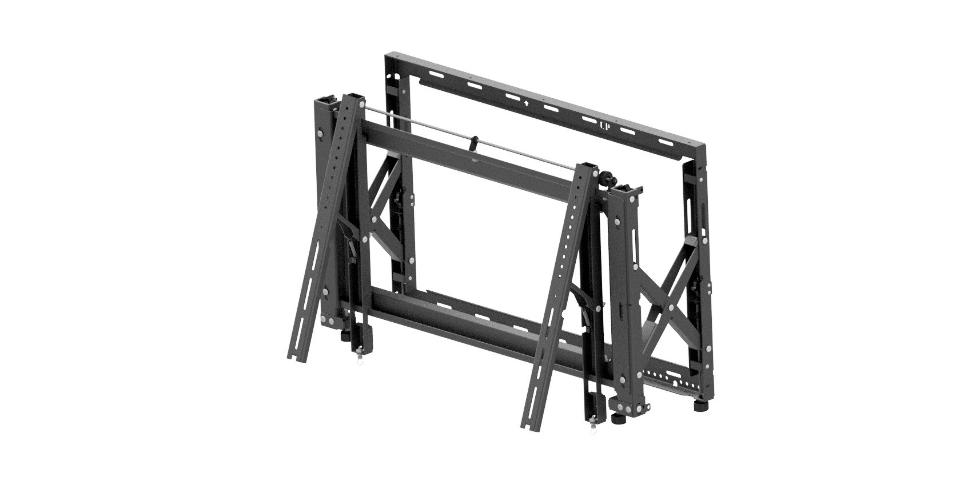 SUPORTE VIDEOWALL DE PAREDE, HORIZONTAL POP-UP 800x600 70”-95” 130 KG - NOVEDUC Equipamento Laboratório e Formação Profissional