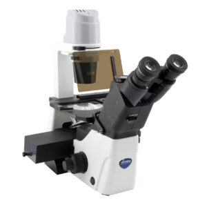 Microscópio de fluorescência LED invertido IM-300, 400x, IOS LWD PLAN F, 4 slots de conjunto de filtros vazios - NOVEDUC Equipamento Laboratório e Formação Profissional