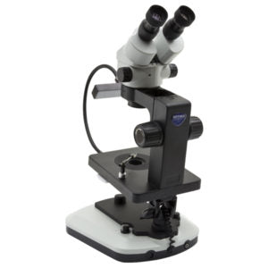Microscópio estereozoom binocular OPTIGEM-10 para gemologia - NOVEDUC Equipamento Laboratório e Formação Profissional