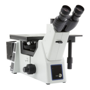 Microscópio metalúrgico invertido de campo claro/escuro IM-5, ranhura DIC, IOS, sem objetivas - NOVEDUC Equipamento Laboratório e Formação Profissional