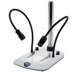 Suporte de pilar SZ, luz de braço duplo, X-LED3 e 12 LED - NOVEDUC Equipamento Laboratório e Formação Profissional