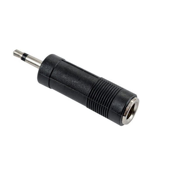Adaptador Pierron de 6,35mm para 3,5mm, conector de áudio jack estéreo para conectar dispositivos de áudio.