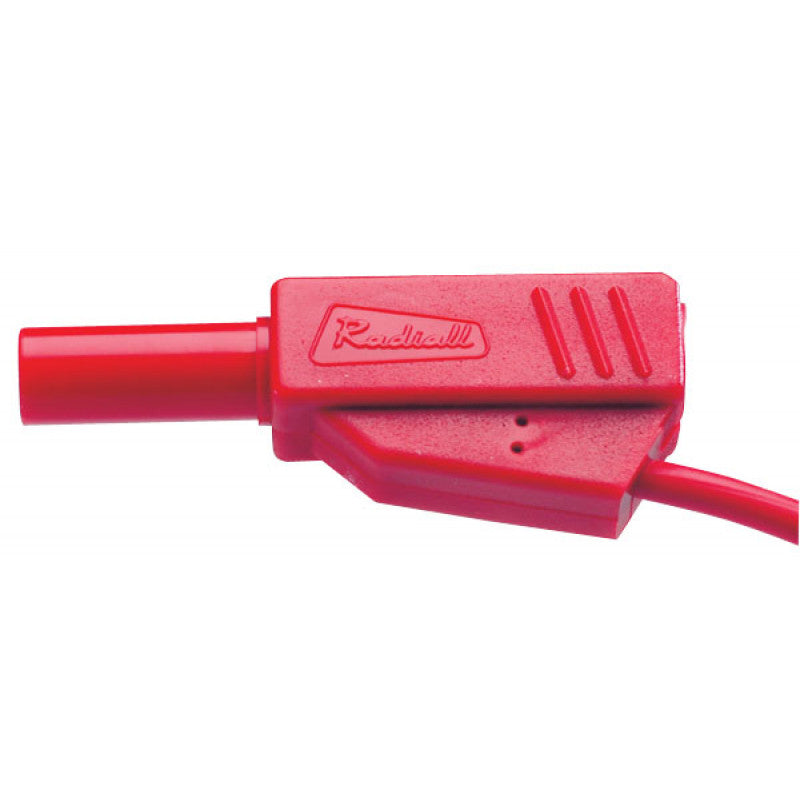 Cabo De Ligação Banana Com Segurança Radial 50 Cm Vermelho - NOVEDUC Equipamento Laboratório e Formação Profissional