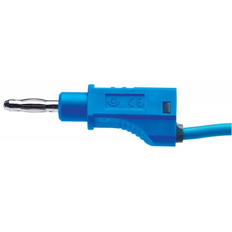 Cabo De Ligação Banana Com Tampa 25 Cm Azul - NOVEDUC Equipamento Laboratório e Formação Profissional