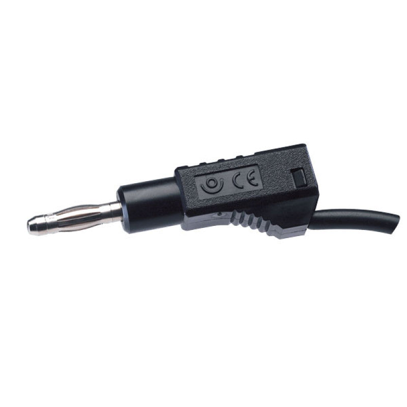Cabo De Ligação Banana Com Tampa 25 Cm Preto - NOVEDUC Equipamento Laboratório e Formação Profissional