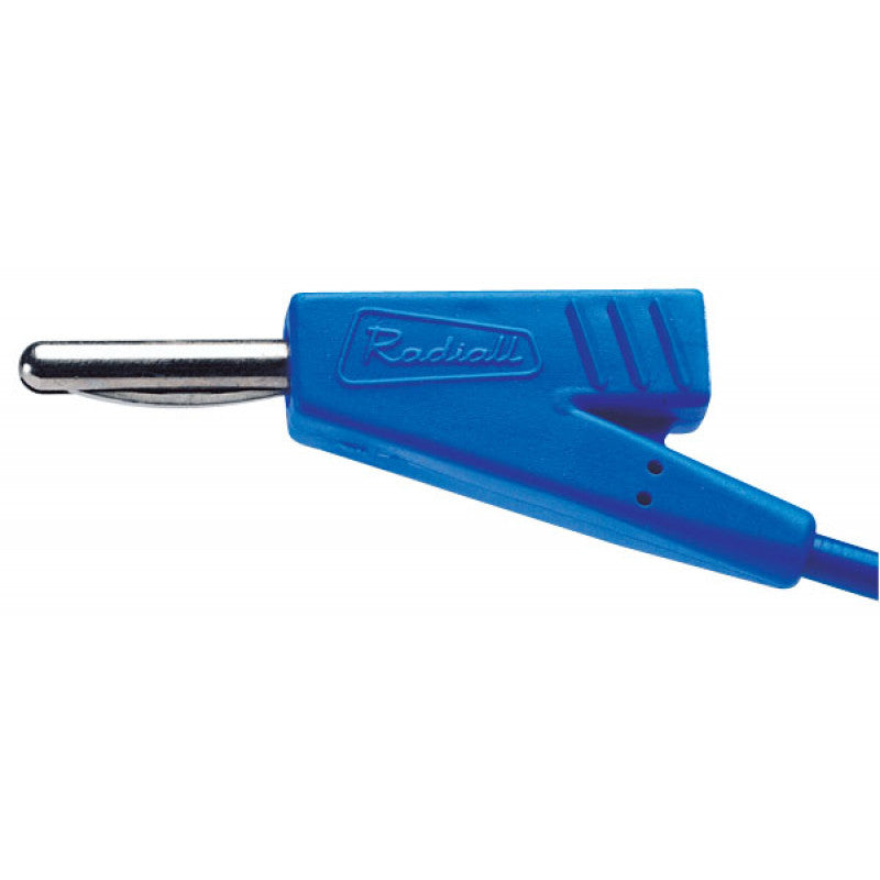 Cabo De Ligação Banana Qualidade Superior Radial 100 Cm Azul - NOVEDUC Equipamento Laboratório e Formação Profissional