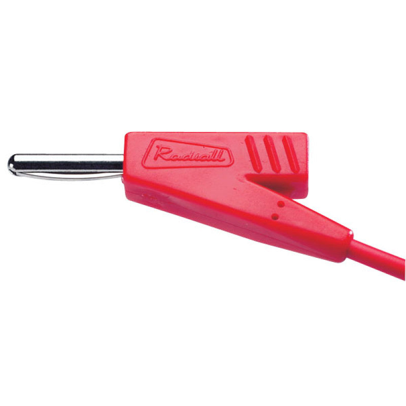 Cabo De Ligação Banana Qualidade Superior Radial 25 Cm Vermelho