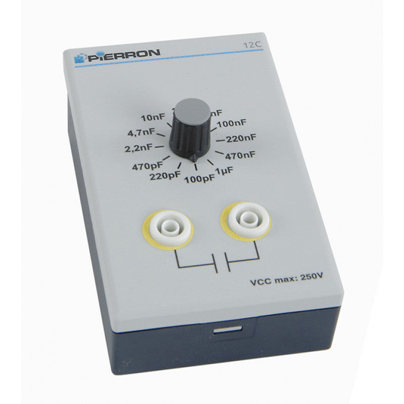 Caixa De Capacitor De 12 Valores - NOVEDUC Equipamento Laboratório e Formação Profissional