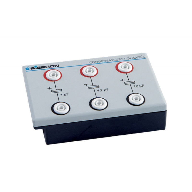 Capacitores Polarizados Em Suporte - NOVEDUC Equipamento Laboratório e Formação Profissional