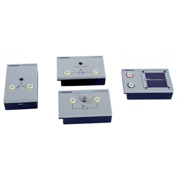 Conjunto Sensores Fotosensíveis Em Base - NOVEDUC Equipamento Laboratório e Formação Profissional