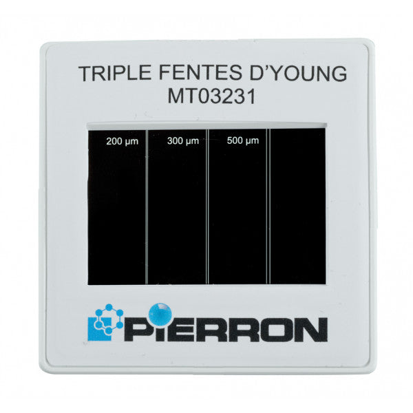 Diapositivo 3 Fendas Young - NOVEDUC Equipamento Laboratório e Formação Profissional