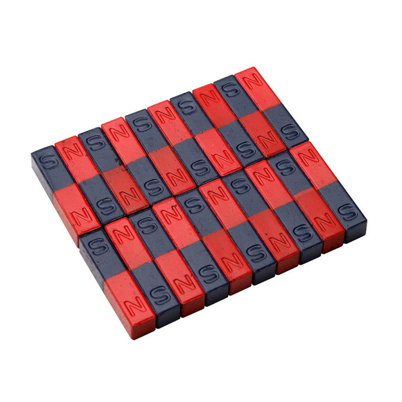 Ímãs De Ferrite 40 X 9 X 9 Mm Poles Spotted - NOVEDUC Equipamento Laboratório e Formação Profissional