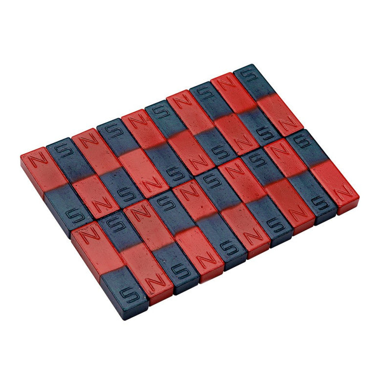 Ímãs De Ferrite 50 X 14 X 10 Mm Polos Manchados - NOVEDUC Equipamento Laboratório e Formação Profissional