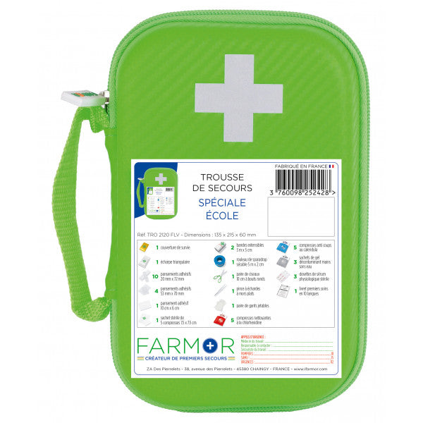 Kit De Primeiros Socorros Escolar - NOVEDUC Equipamento Laboratório e Formação Profissional