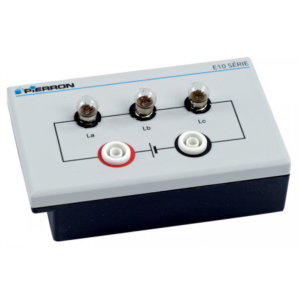 Lâmpadas em Série em Base - NOVEDUC Equipamento Laboratório e Formação Profissional