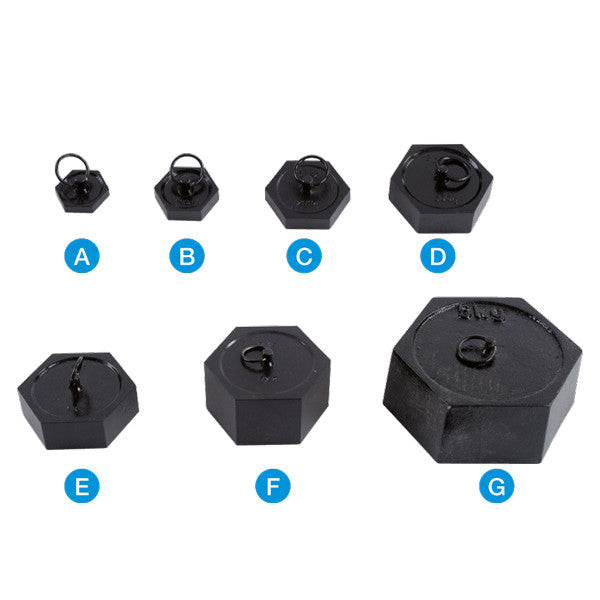 Massa Hexagonal 100G - NOVEDUC Equipamento Laboratório e Formação Profissional