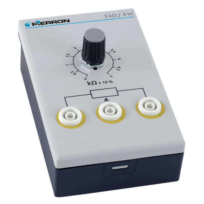 Potenciómetro 5 Ohm Em Base - NOVEDUC Equipamento Laboratório e Formação Profissional