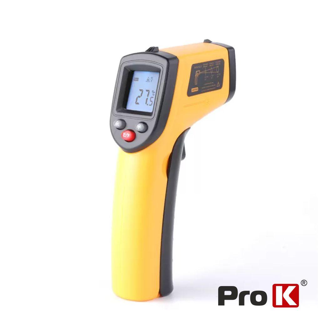 Termómetro IR Digital C/ Laser - 50ºC a 400ºC PROK - NOVEDUC Equipamento Laboratório e Formação Profissional