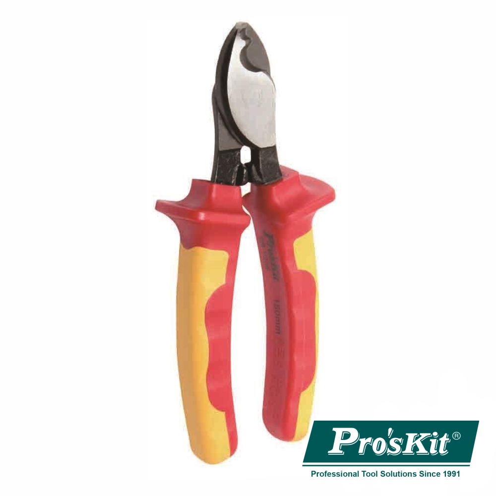 Alicate Corte Cabos C/ Isolamento Vde 150Mm Proskit - NOVEDUC Equipamento Laboratório e Formação Profissional