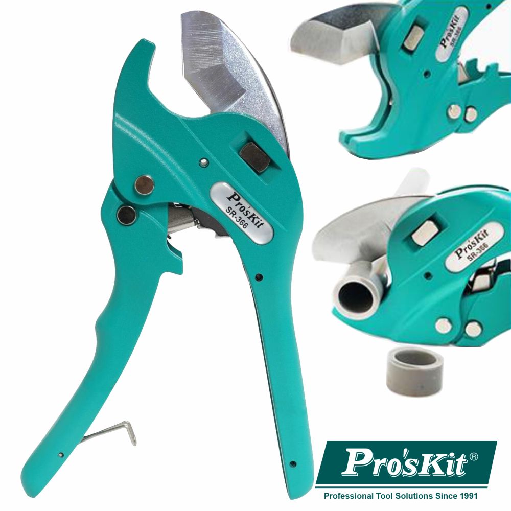 Alicate Corte Tubos Plástico Até Ø38Mm C/ Catraca Proskit - NOVEDUC Equipamento Laboratório e Formação Profissional