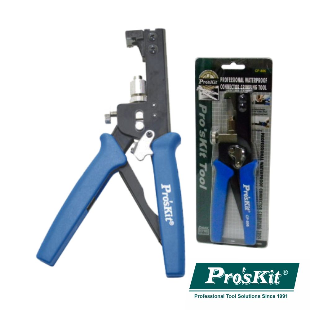 Alicate De Compressão P/ Fichas Impermeáveis Proskit - NOVEDUC Equipamento Laboratório e Formação Profissional