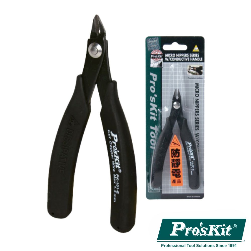 Alicate De Corte Micro C/ Punho Condutor 130Mm Proskit - NOVEDUC Equipamento Laboratório e Formação Profissional