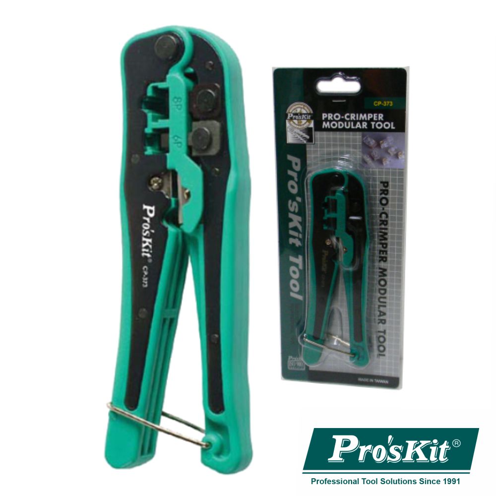 Alicate De Cravar 4P4C/6P4C/8P8C/Rj10/Rj11/Rj12/Rj45 Proskit - NOVEDUC Equipamento Laboratório e Formação Profissional