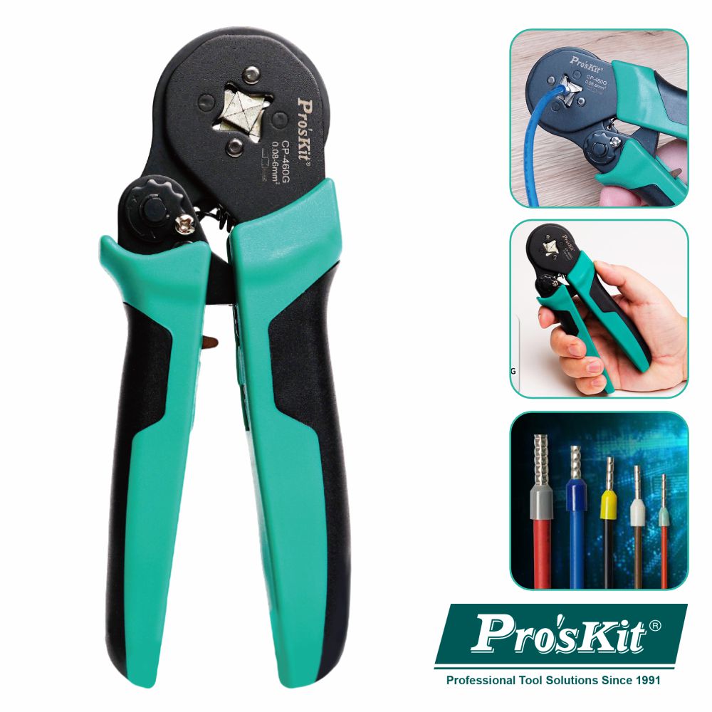 Alicate De Cravar Ponteiras 0.08/6Mm² Proskit - NOVEDUC Equipamento Laboratório e Formação Profissional