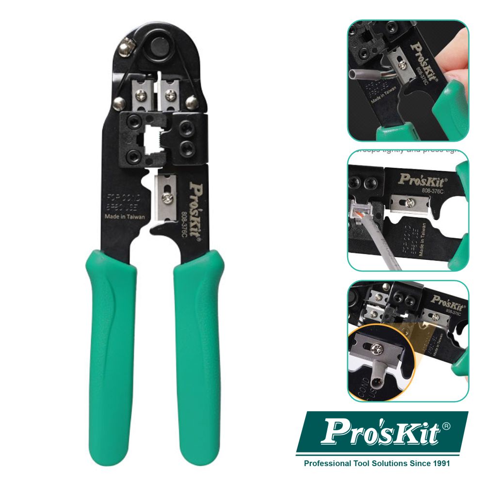 Alicate De Cravar Rj45 Proskit - NOVEDUC Equipamento Laboratório e Formação Profissional