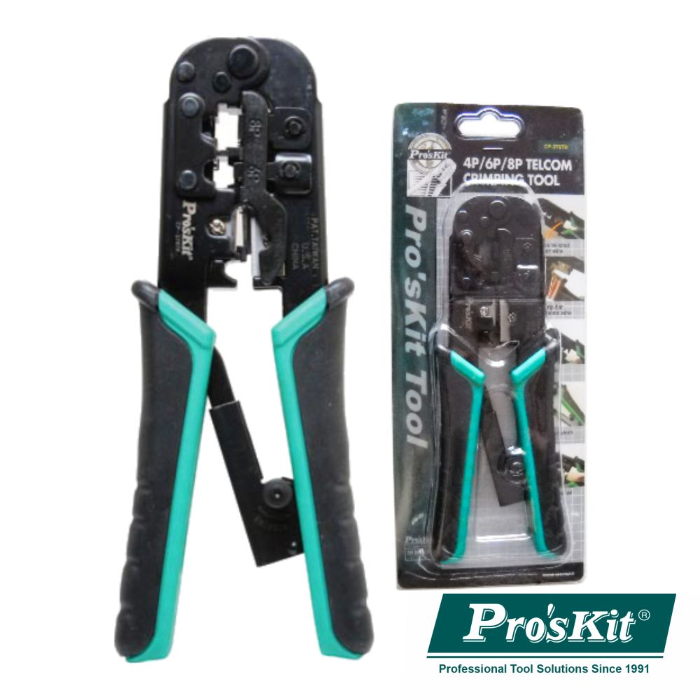 Alicate De Cravar Rj45/Rj11/Rj12/Rj22 Proskit - NOVEDUC Equipamento Laboratório e Formação Profissional