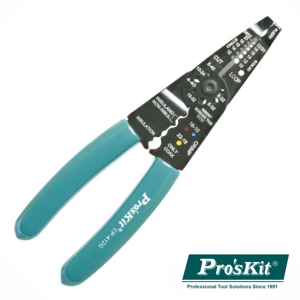 Alicate De Cravar Terminais 206Mm 5Em1 Proskit - NOVEDUC Equipamento Laboratório e Formação Profissional