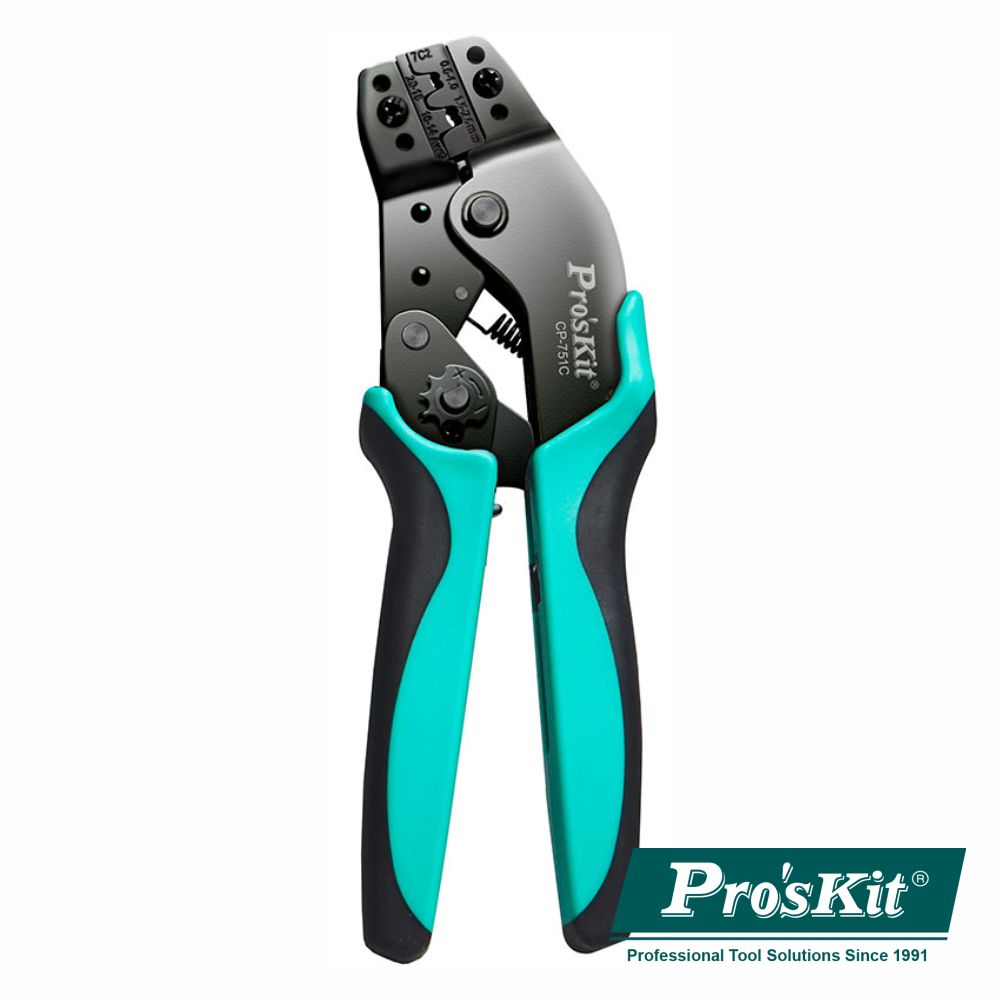 Alicate De Cravar Terminais Não Isolados 190Mm Proskit - NOVEDUC Equipamento Laboratório e Formação Profissional