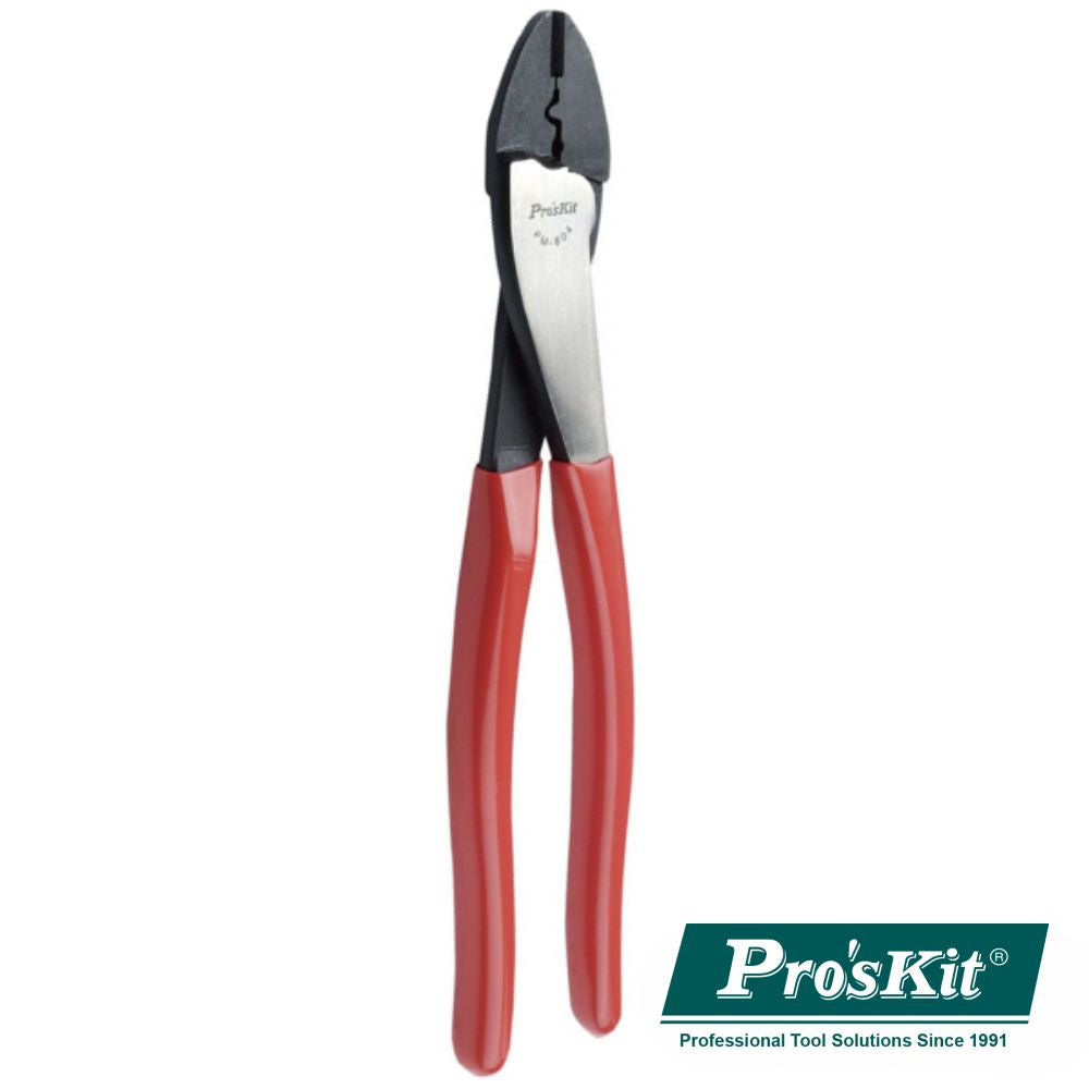 Alicate De Cravar Terminais Não Isolados 248Mm Proskit - NOVEDUC Equipamento Laboratório e Formação Profissional