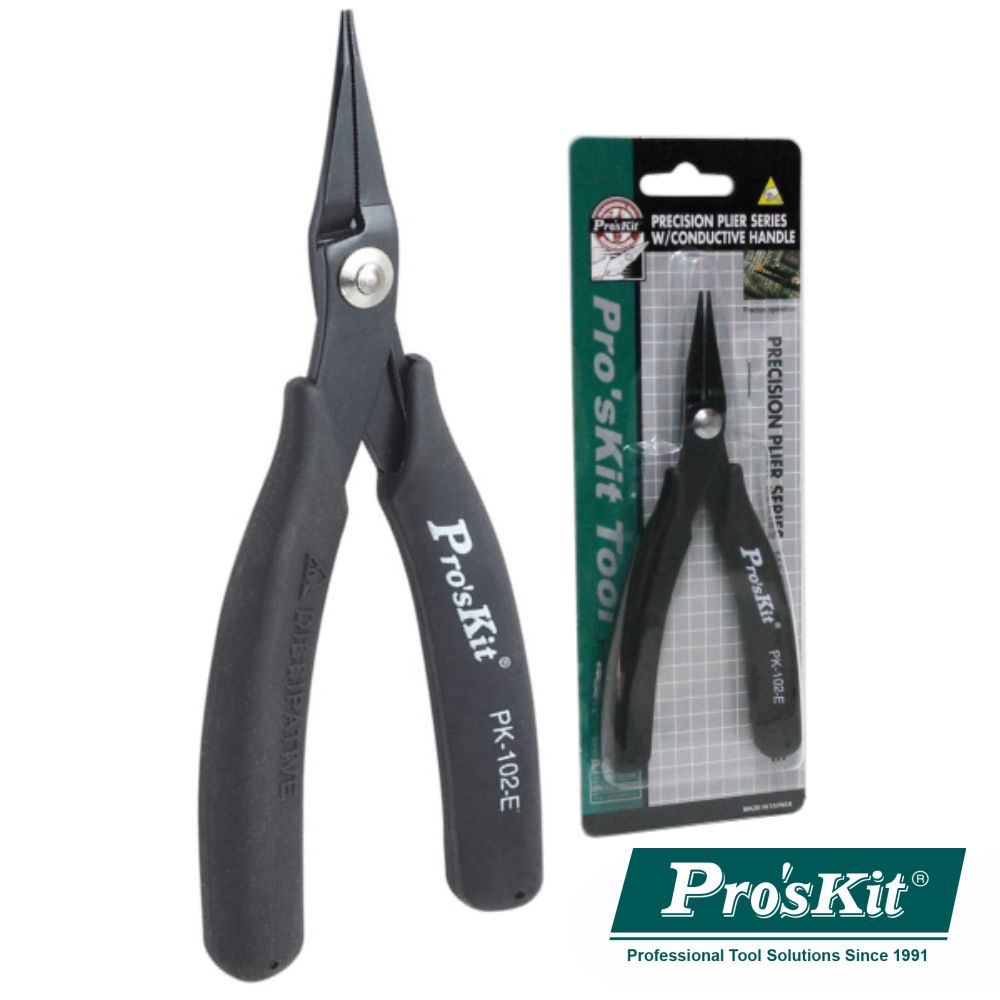 Alicate De Pontas C/ Punho Condutor 145Mm Proskit - NOVEDUC Equipamento Laboratório e Formação Profissional