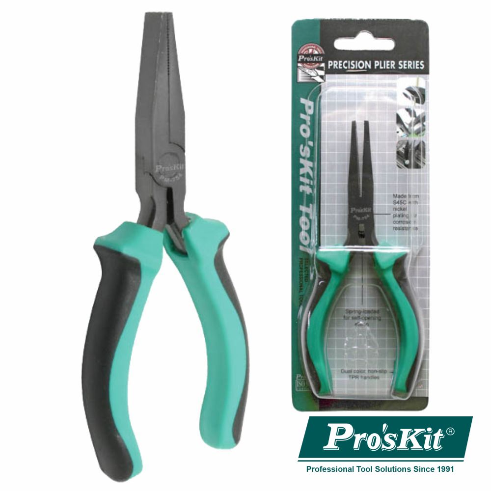 Alicate De Pontas Planas 138Mm Proskit - NOVEDUC Equipamento Laboratório e Formação Profissional