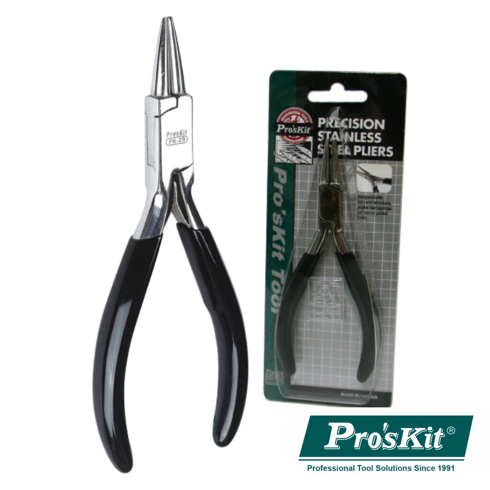 Alicate De Pontas Redondas Curtas 130Mm Proskit - NOVEDUC Equipamento Laboratório e Formação Profissional
