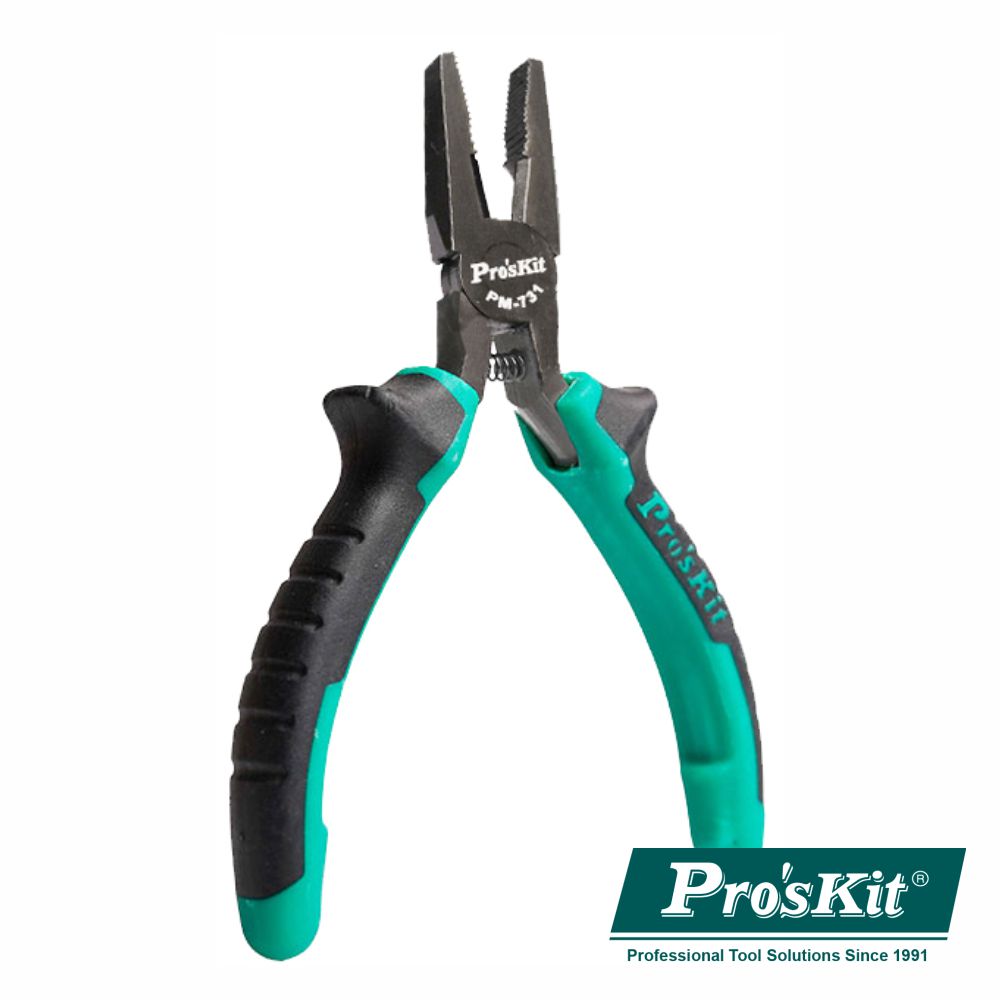 Alicate Universal C/ Pontas Chatas 120Mm Proskit - NOVEDUC Equipamento Laboratório e Formação Profissional