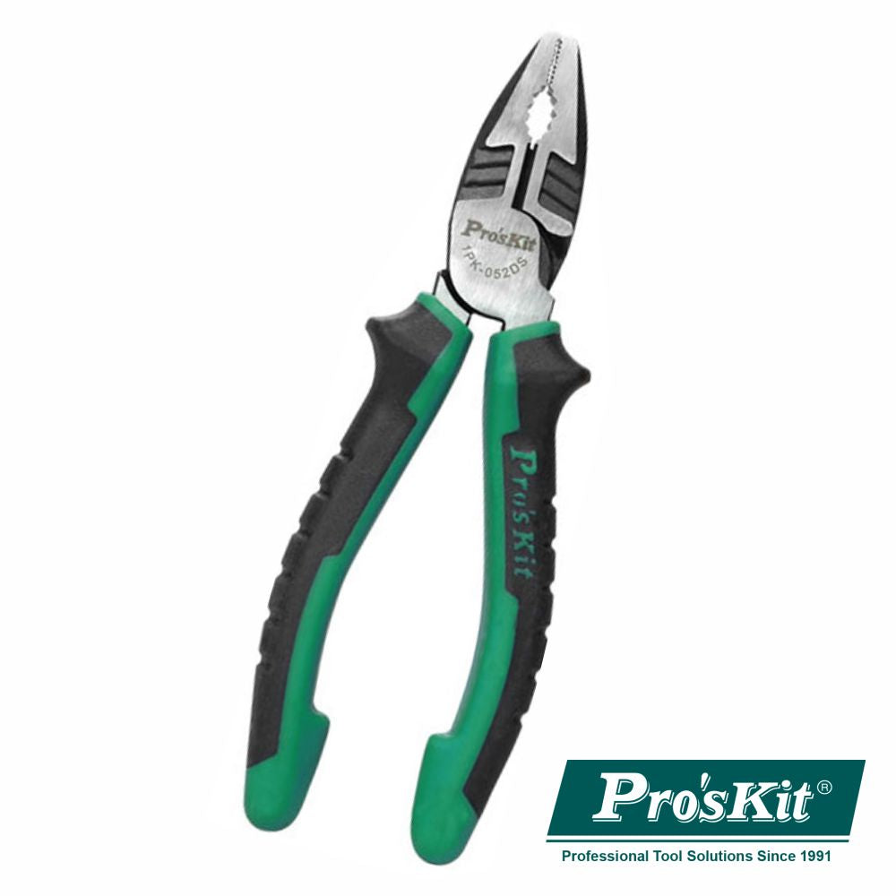 Alicate Universal C/ Pontas Chatas 165Mm Proskit - NOVEDUC Equipamento Laboratório e Formação Profissional