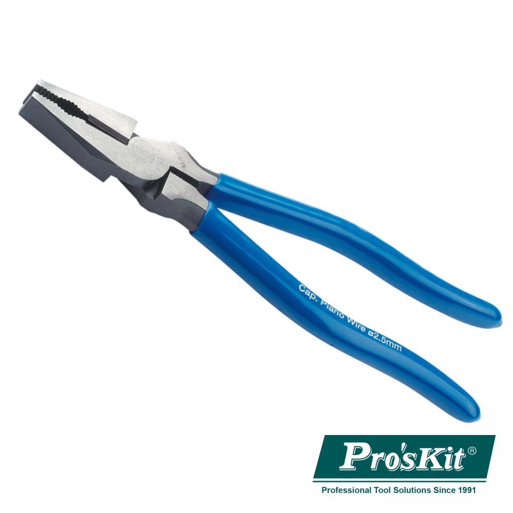 Alicate Universal C/ Pontas Chatas 215Mm Proskit - NOVEDUC Equipamento Laboratório e Formação Profissional