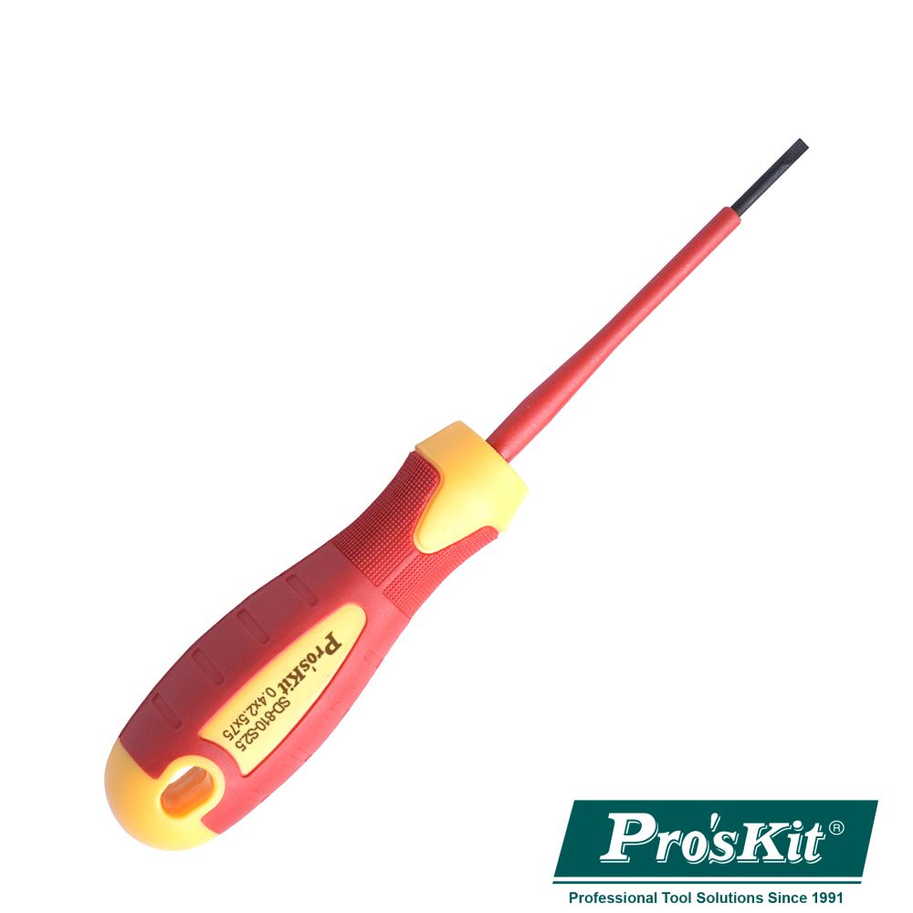 Chave Fendas 0.4X2.5X75Mm Vde 1000V Proskit - NOVEDUC Equipamento Laboratório e Formação Profissional
