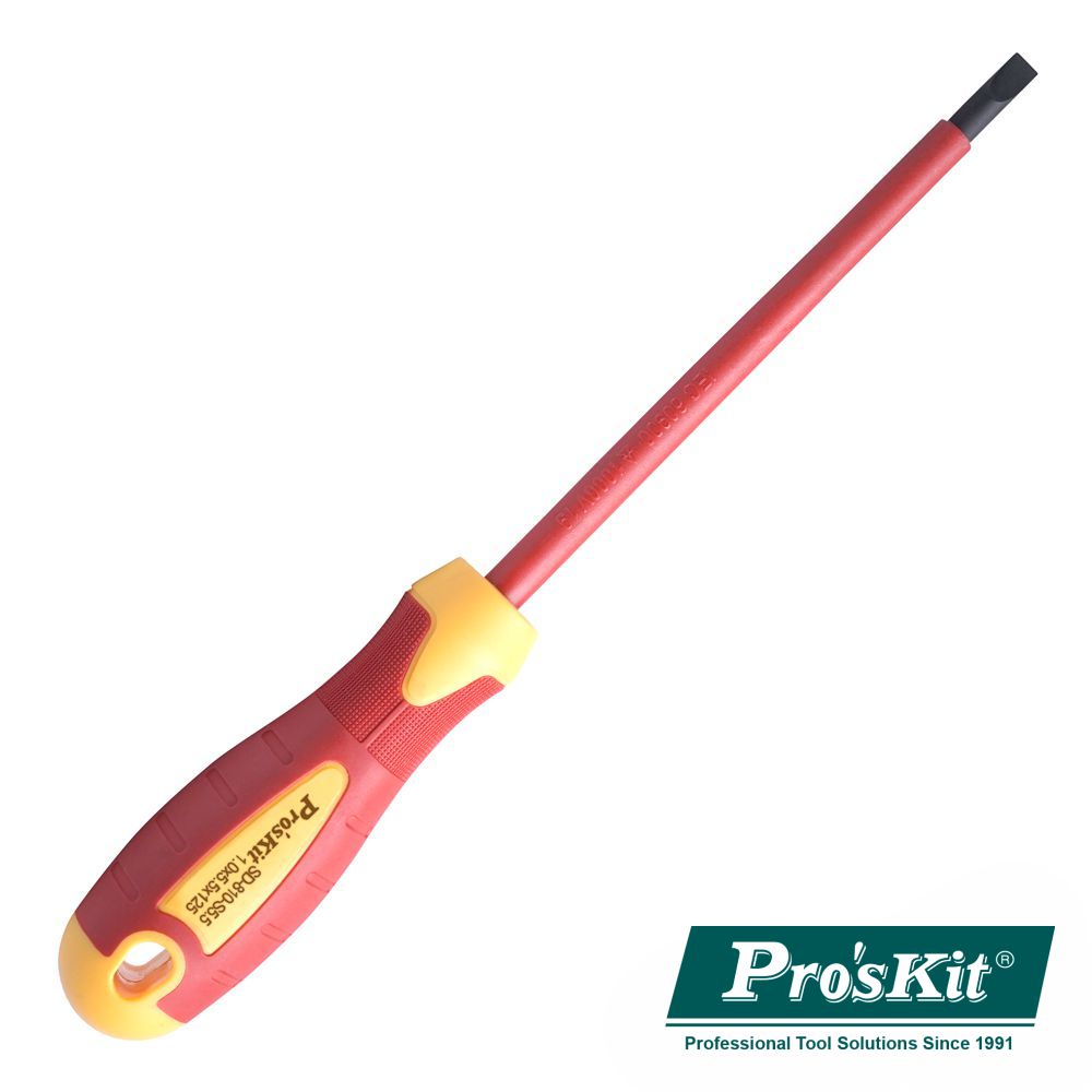 Chave Fendas 1.0X5.5X125Mm Vde 1000V Proskit - NOVEDUC Equipamento Laboratório e Formação Profissional