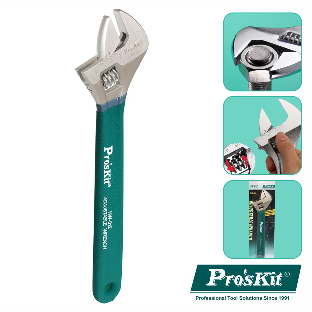 Chave Inglesa 12" 300Mm Proskit - NOVEDUC Equipamento Laboratório e Formação Profissional