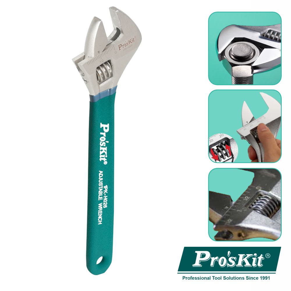 Chave Inglesa 150Mm Proskit - NOVEDUC Equipamento Laboratório e Formação Profissional