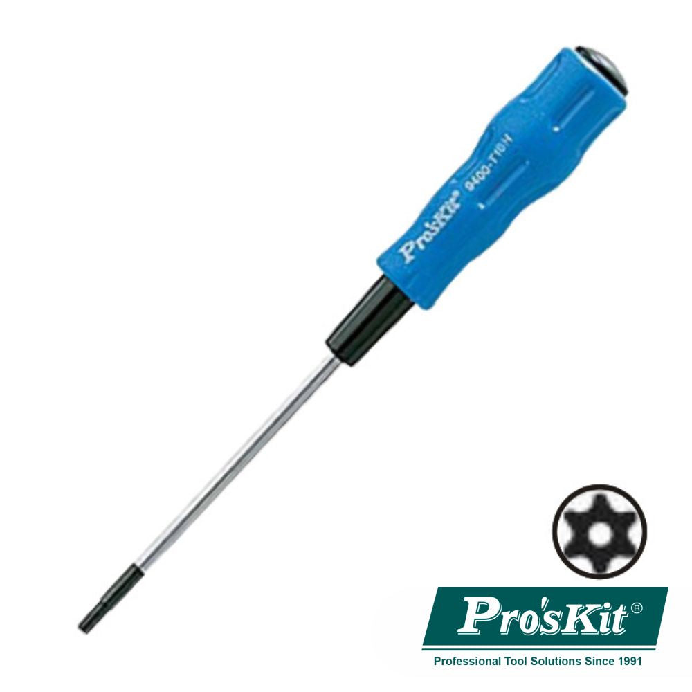 Chave Torx C/ Furo T10H 185Mm Proskit - NOVEDUC Equipamento Laboratório e Formação Profissional