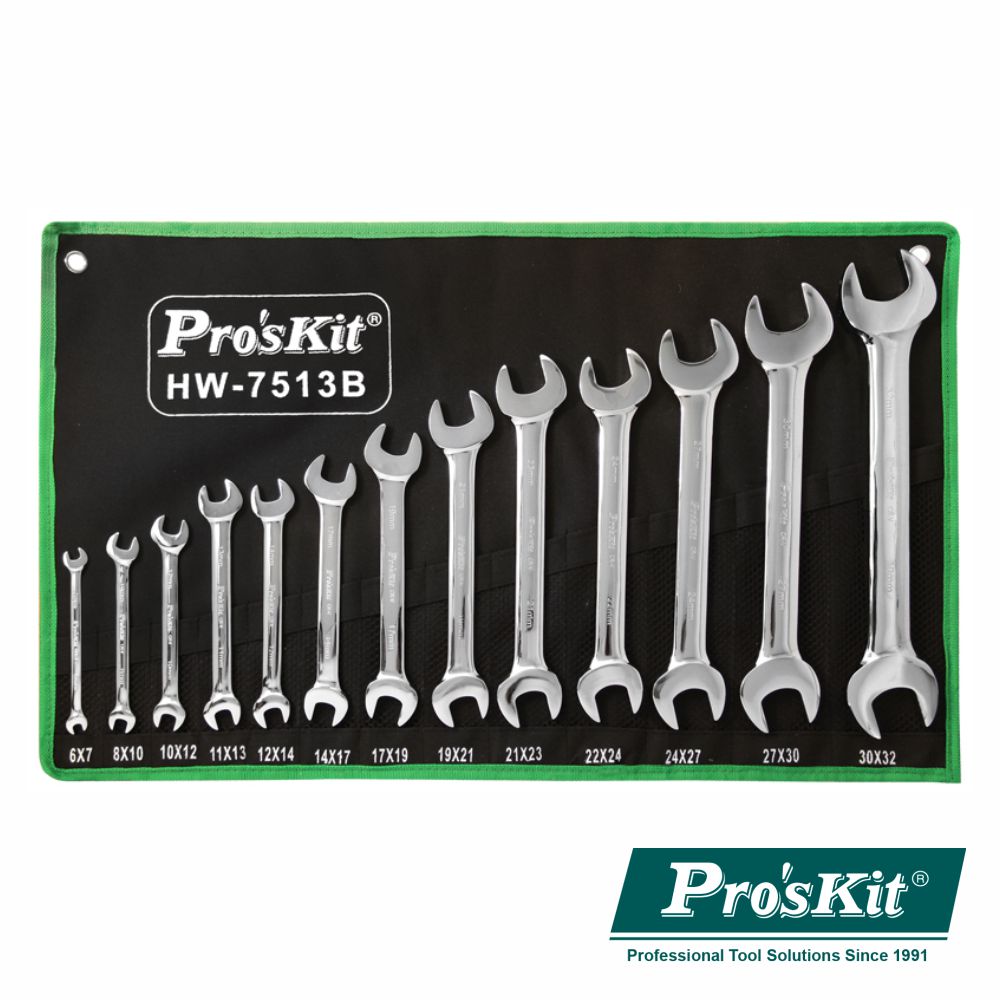 Conjunto De 13 Chaves De Bocas Proskit - NOVEDUC Equipamento Laboratório e Formação Profissional