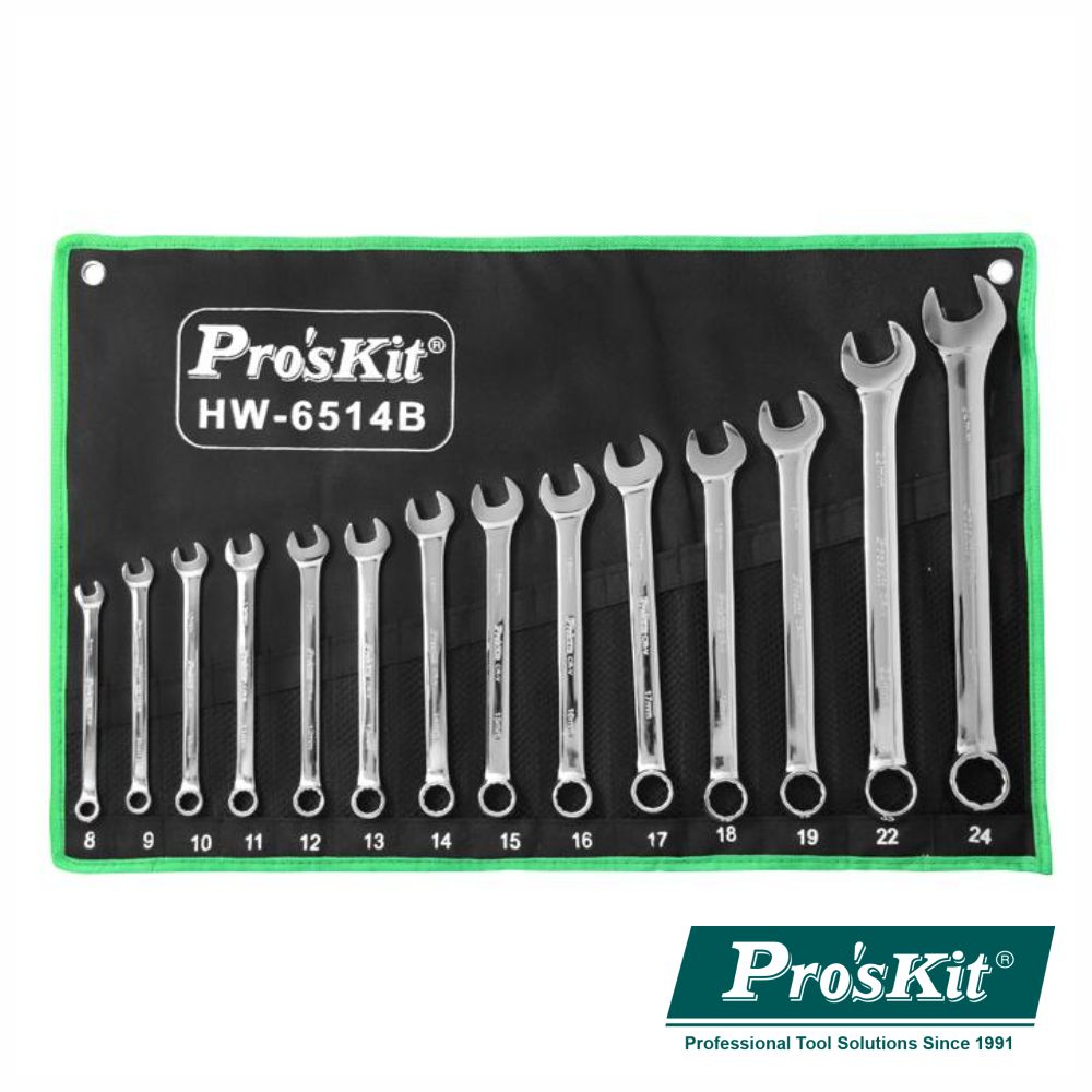 Conjunto De 14 Chaves De Lunetas/Bocas Proskit - NOVEDUC Equipamento Laboratório e Formação Profissional
