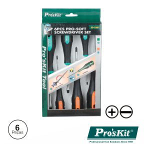 Conjunto De 6 Chaves De Fendas E Philips Proskit - NOVEDUC Equipamento Laboratório e Formação Profissional