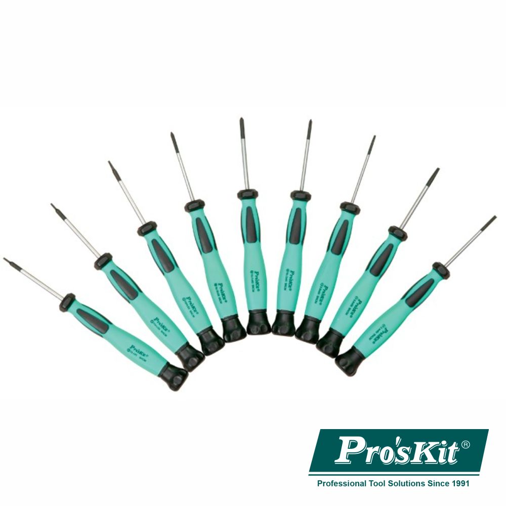 Conjunto De 9 Chaves De Precisão Esd Proskit - NOVEDUC Equipamento Laboratório e Formação Profissional